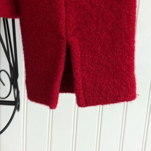 Casual Corner Wool Red Double Breasted Jacket - Picture 4 of 11